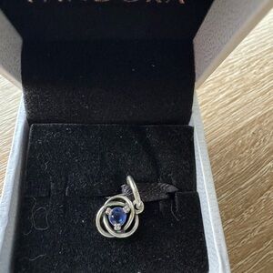 Pandora September Birthstone Eternity Circle Dangle Charm